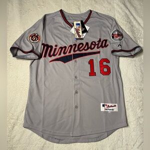 NWT MLB Minnesota Twins Jason Kubel Majestic Jersey 50 Seasons Patch Mens Sz 50